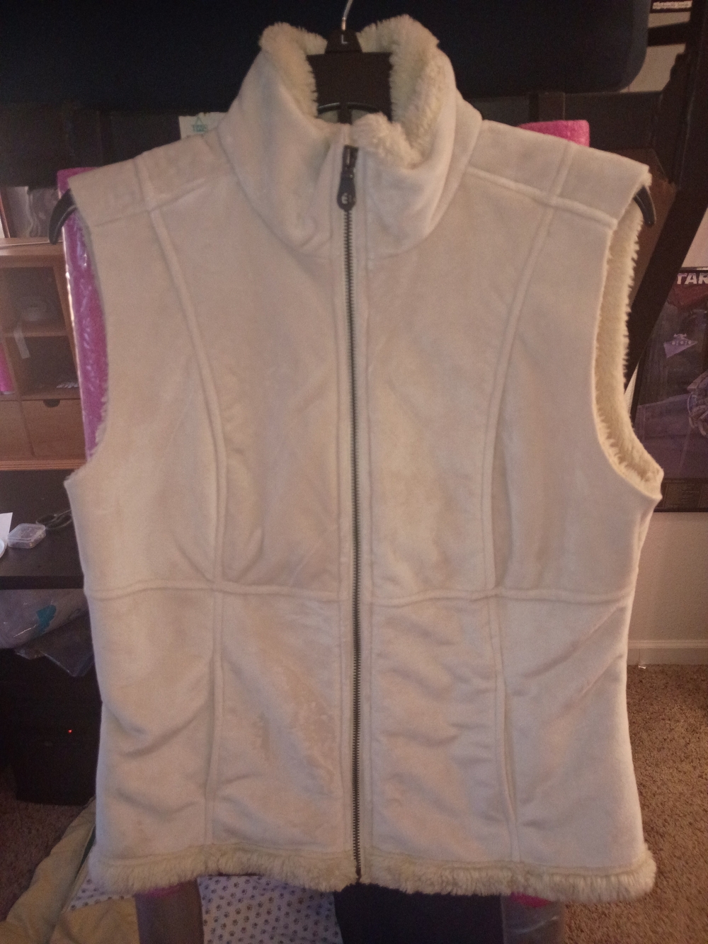Nils Cream Fleece Vest for Women Size M